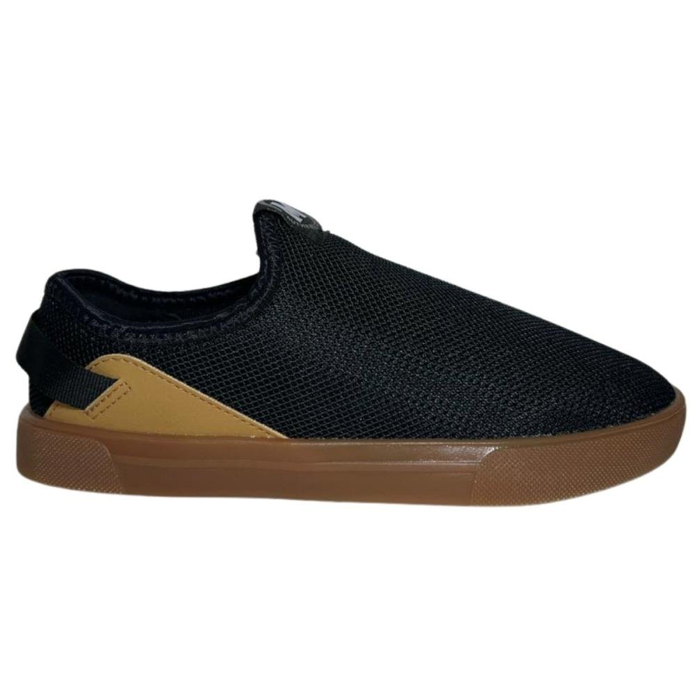 TÊNIS MOLEKINHO MENINO SLIP ON 2801.185 Preto/Bege 2
