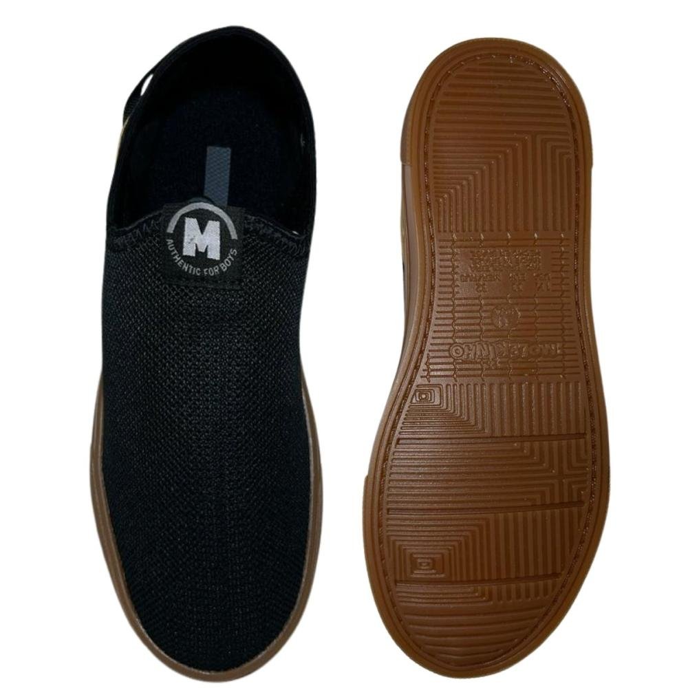 TÊNIS MOLEKINHO MENINO SLIP ON 2801.185 Preto/Bege 3