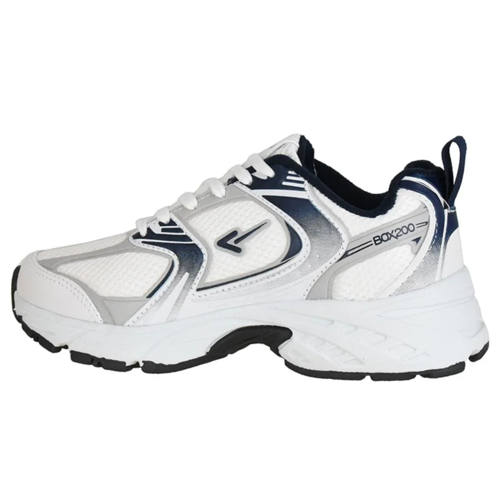 TÊNIS BOX 200 RETRÔ UNISSEX BX2550 Branco/Azul 3