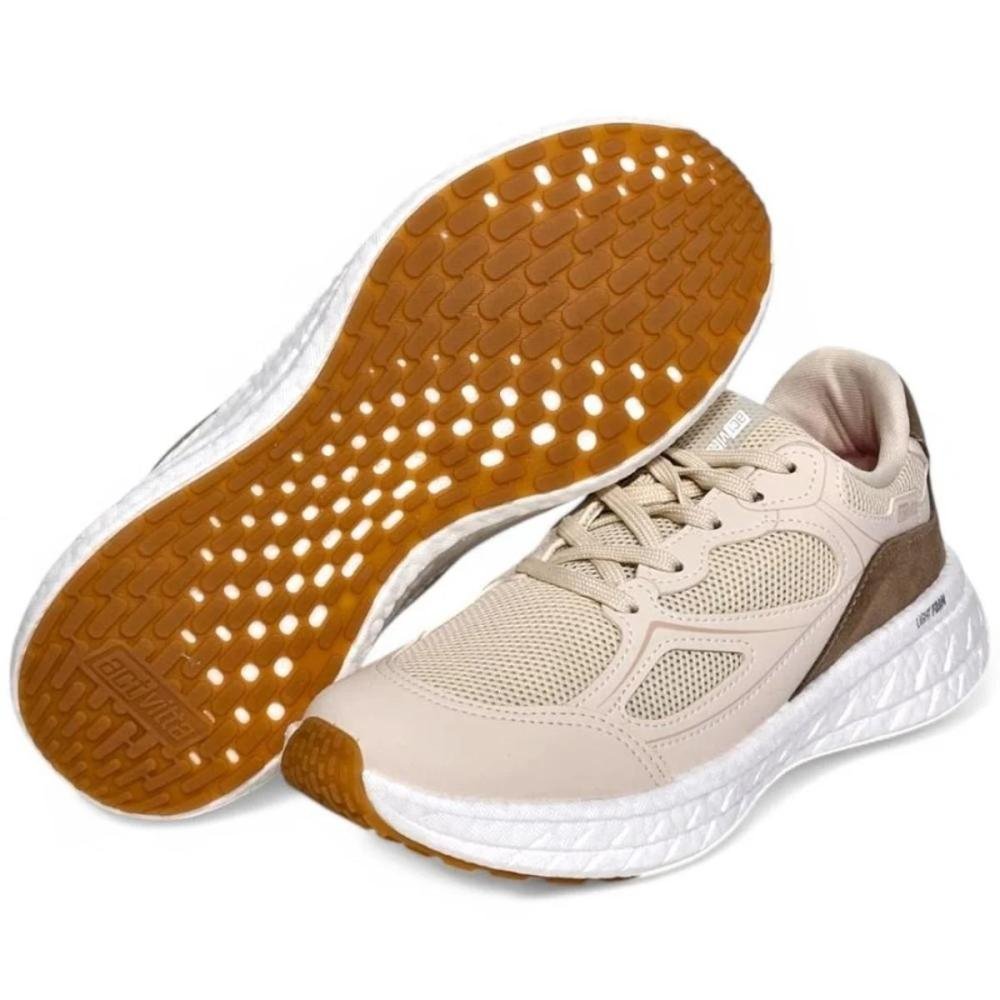 TÊNIS ACTVITTA FEMININO ESPORTIVO 4841.113 Bege 3