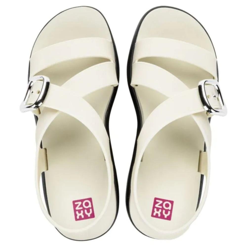 SANDÁLIA ZAXY FLOW UP 19261 Off White/Preto 3