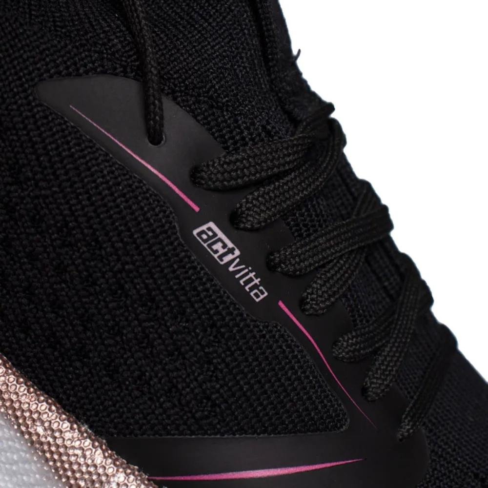 TÊNIS ACTVITTA FEMININO ESPORTIVO 4849.202 Preto/Rosa 4