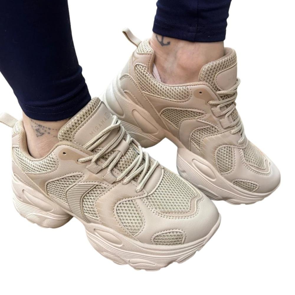 TÊNIS RAMARIM CASUAL FLATFORM 82231 Bege 4