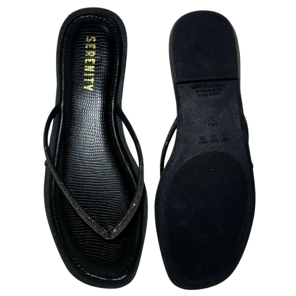 RASTEIRA SERENITY STRASS PE2132 Preto 2