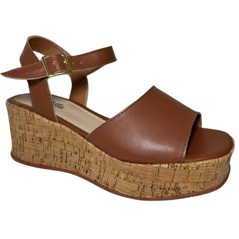SANDÁLIA PLATAFORMA MILLA 2159 Marrom 3