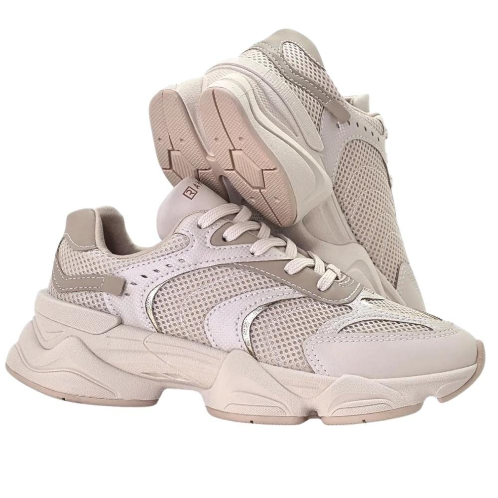TÊNIS RAMARIM CASUAL FEMININO CHUNKY 90205 Bege 3