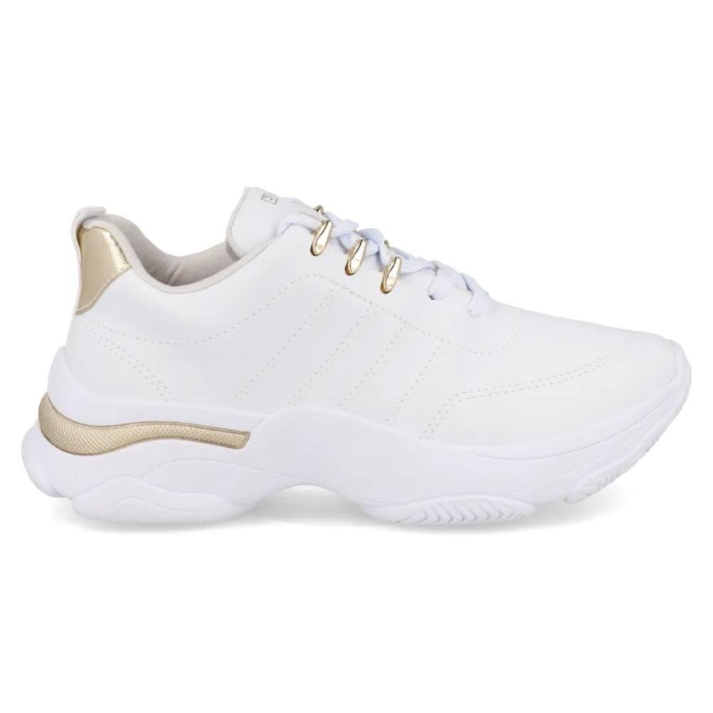 TÊNIS RAMARIM CASUAL FEMININO CHUNKY 74202 Branco 4