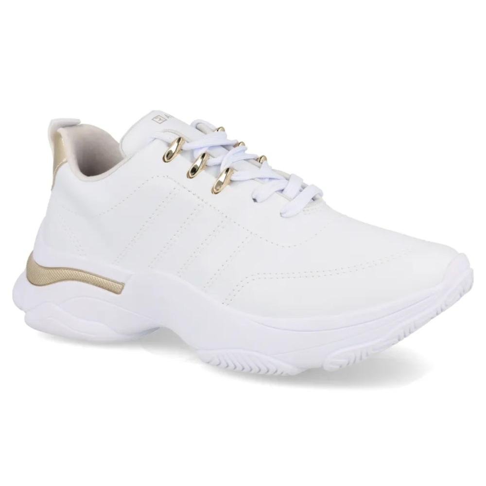 TÊNIS RAMARIM CASUAL FEMININO CHUNKY 74202 Branco 5