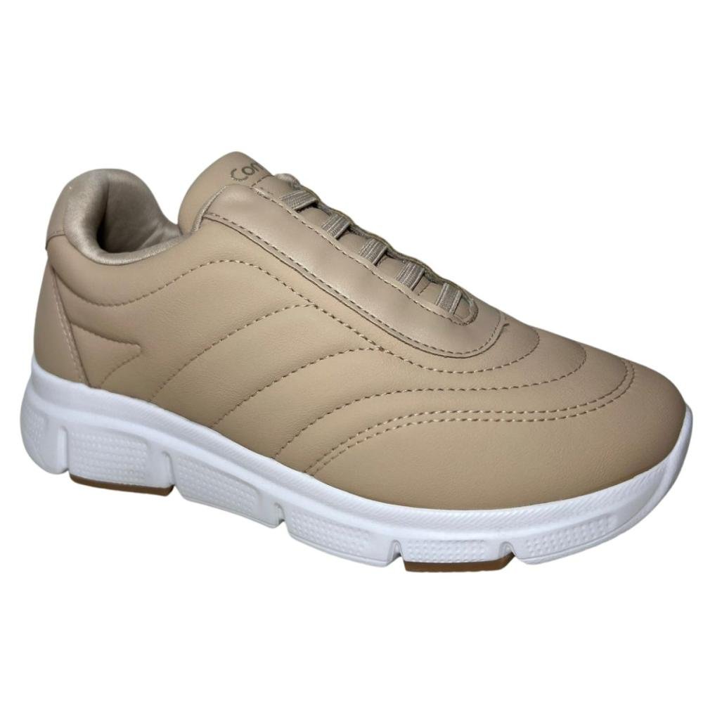 TÊNIS COMFORTFLEX CASUAL SLIP ON 90401 Bege 2