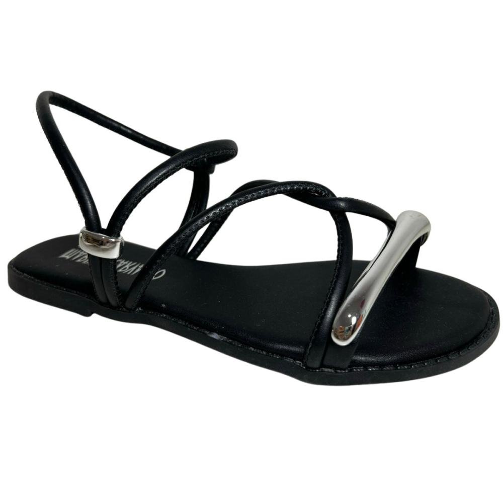 RASTEIRA MARINA CARVALHO F1739 Preto/Prata 3