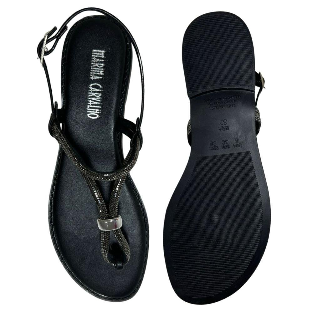 RASTEIRA MARINA CARVALHO F1701 Preto/Prata 2