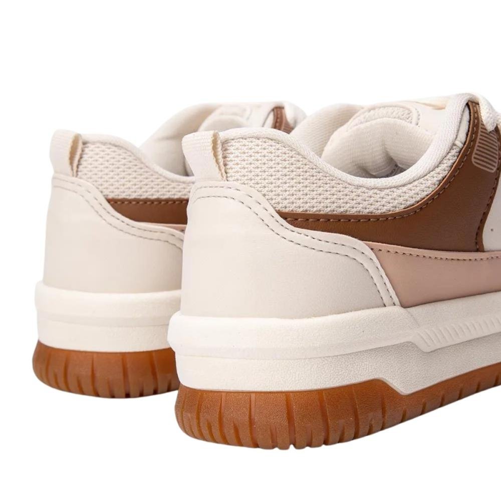 TÊNIS LOGUS CASUAL FLATFORM FEMININO 22770 Off White 4