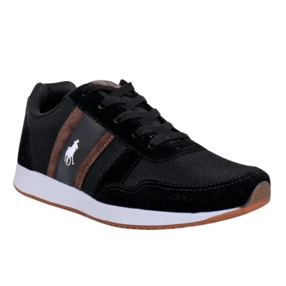 TÊNIS ONITY CASUAL MASCULINO L131 Preto/Marrom 3