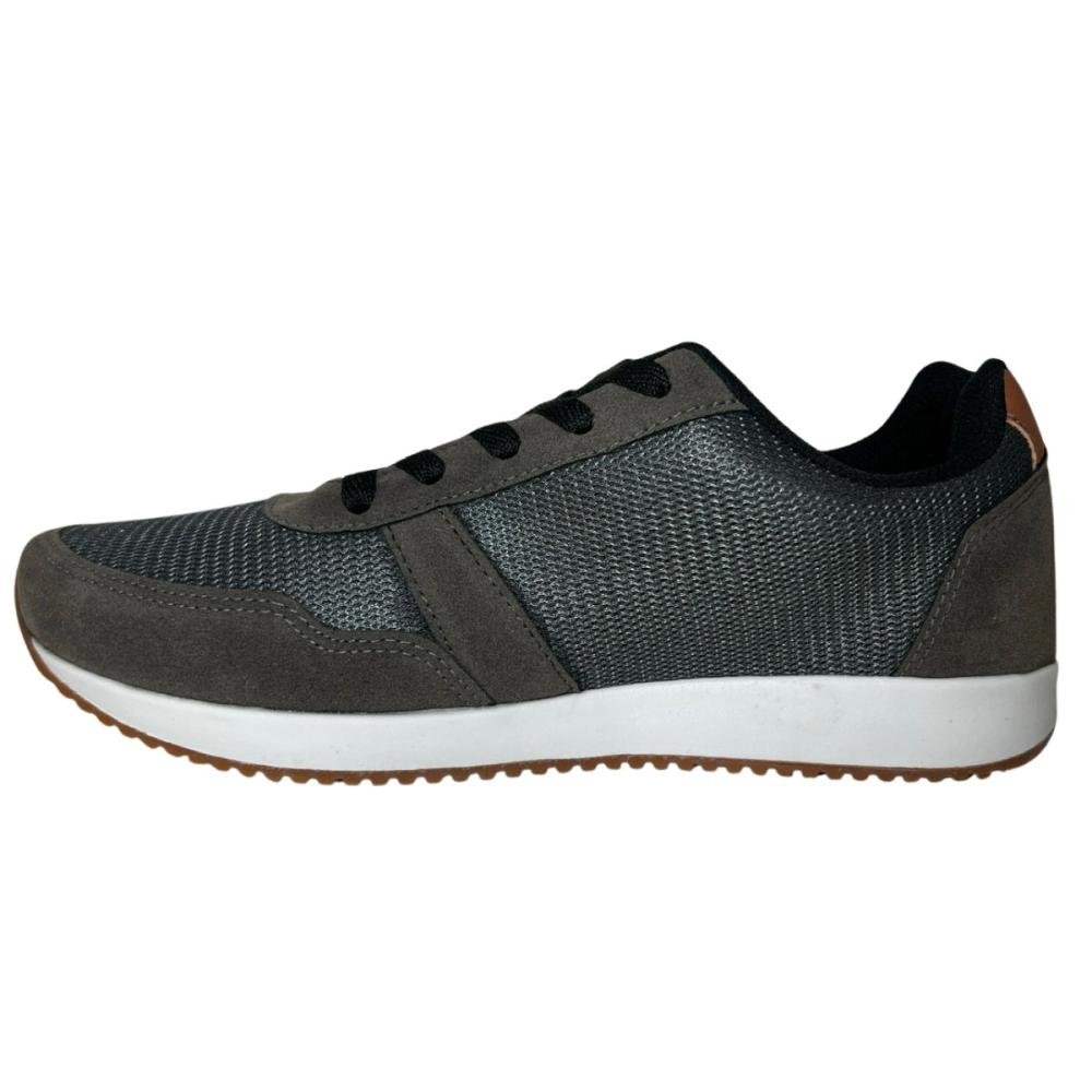 TÊNIS ONITY CASUAL MASCULINO L131 Cinza/Marrom 4