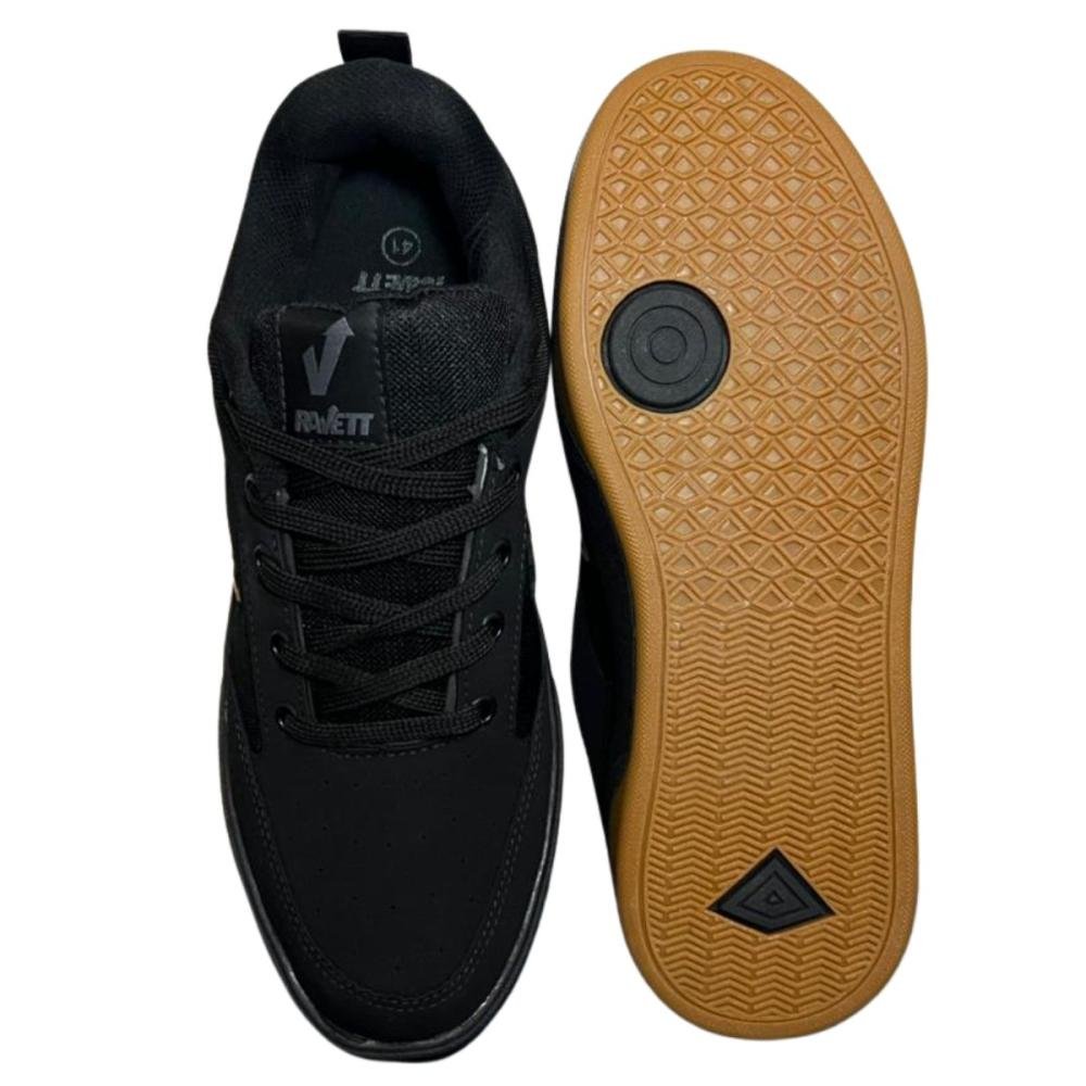 TÊNIS RAVETT BUSTER CASUAL MASCULINO Preto/Bege 3