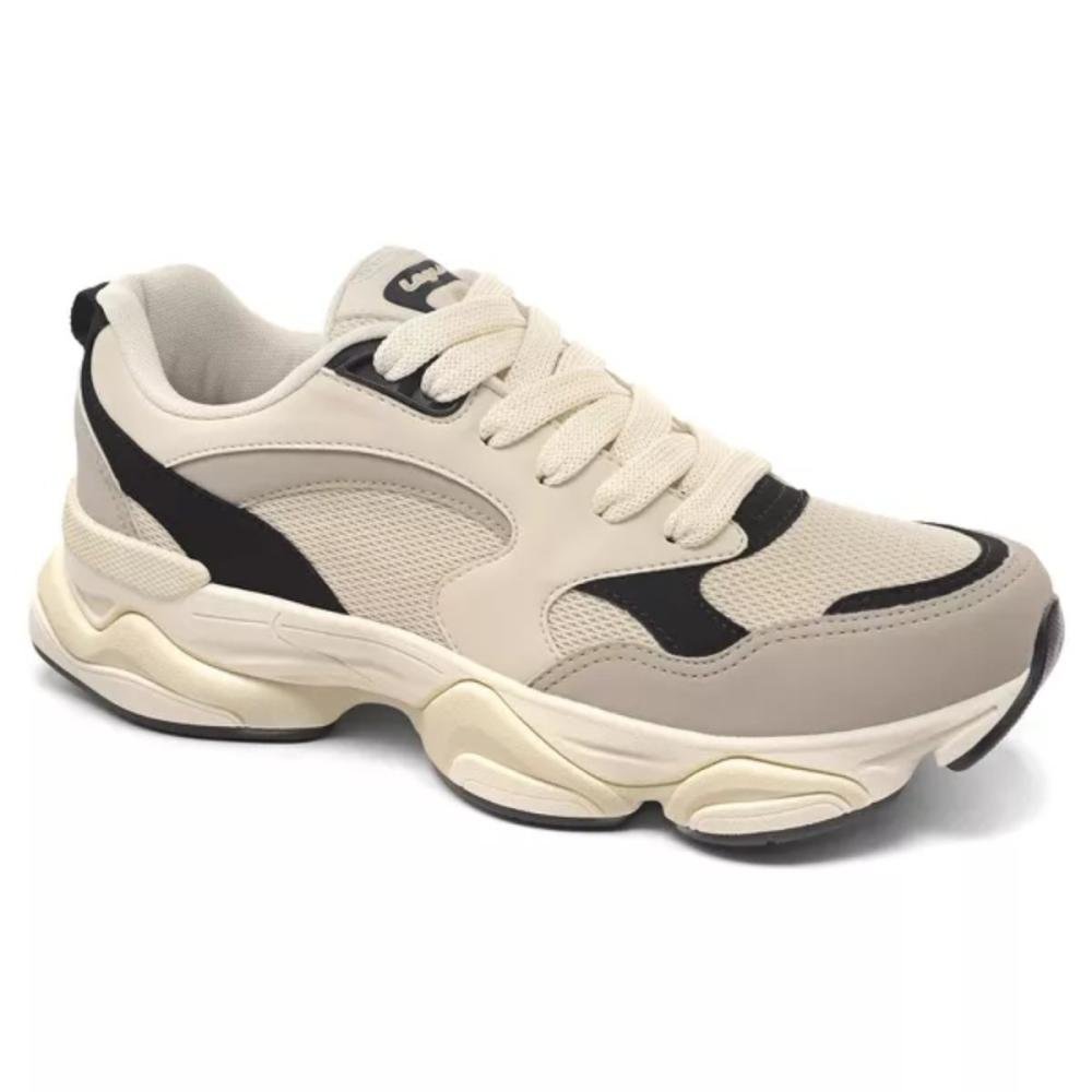 TÊNIS LOGUS CASUAL STRIDE MASCULINO 22810 Off White/Preto 2