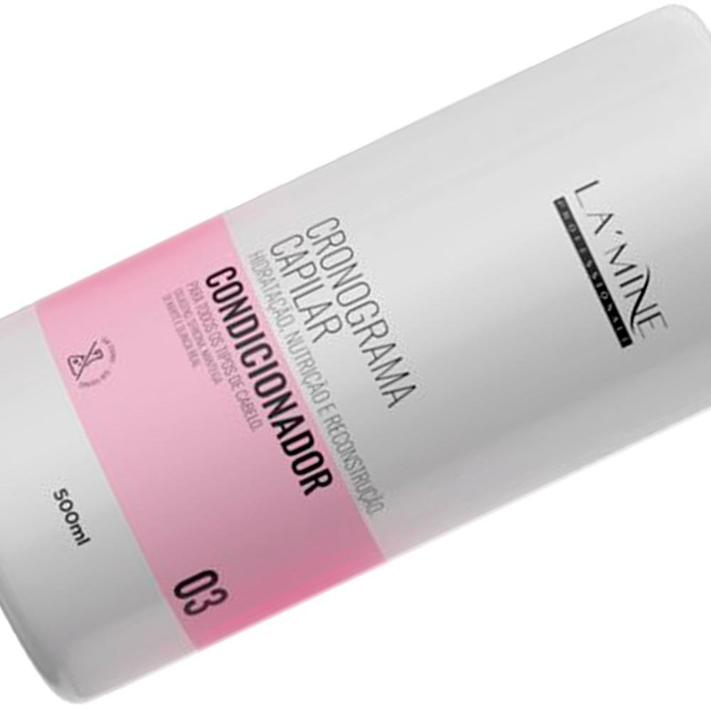 Lamine - Cronograma Capilar - Shampoo + Condicionador 500ml ÚNICO 5