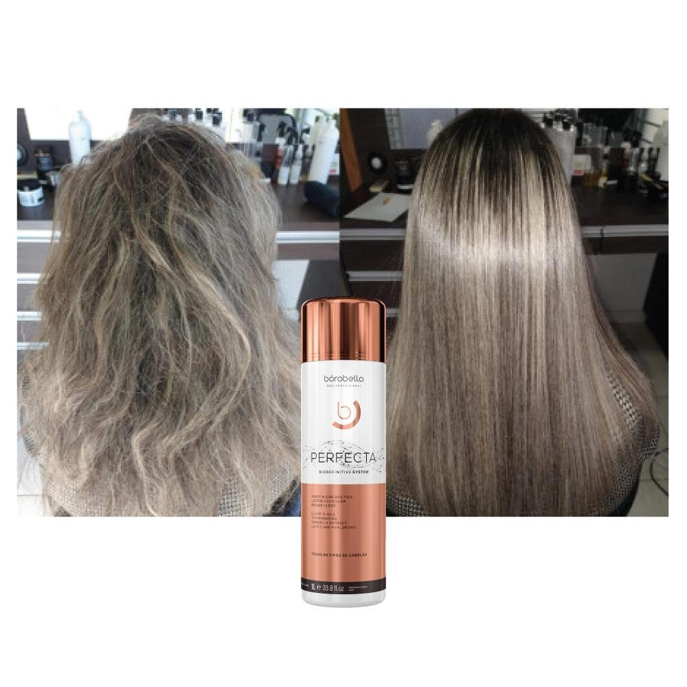 Kit Lissage Brésilien Sans Formol Borabela Perfecta - Progressiva Bio Definitive à La Kératine Et Huile D'Argan - 100ml