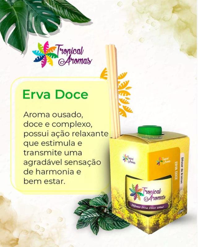 Tropical Aromas - Difusor Erva Doce 250ml 250ml 3