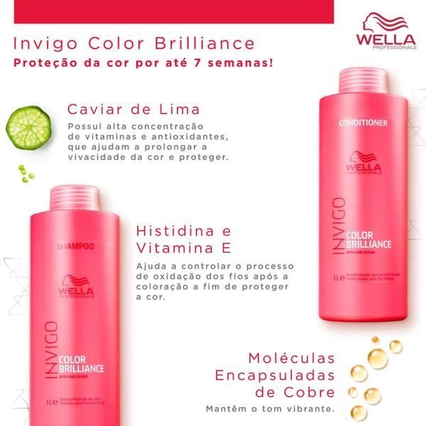 Wella Invigo Color Brilliance Shampoo 1000ml 1000ml 3