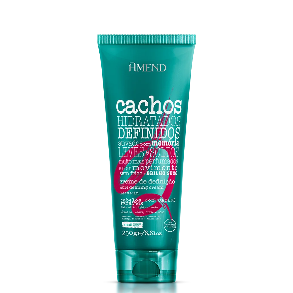 Amend Cachos Completo + Leave-in Creme para Pentear Cacheado 250ml ÚNICO 5