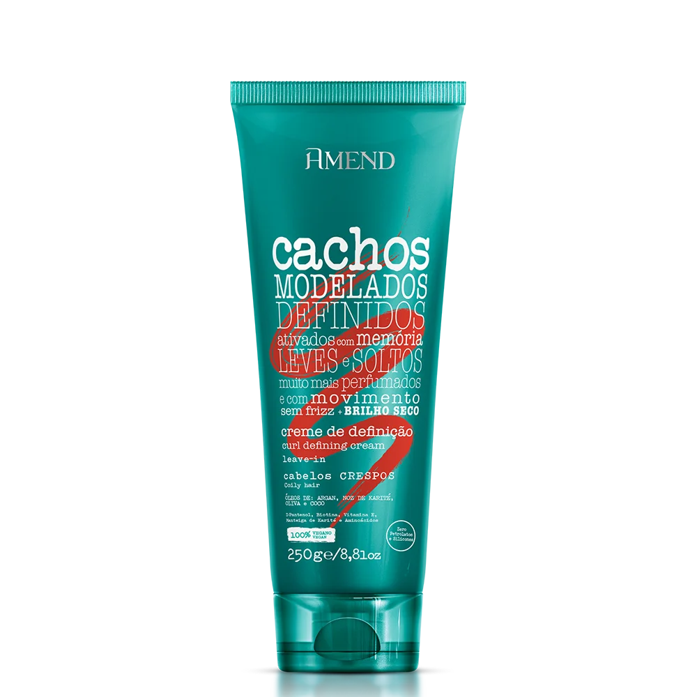 Amend Cachos Sh 250ml + Masc 250ml + Leave-in Crespo 250ml ÚNICO 4