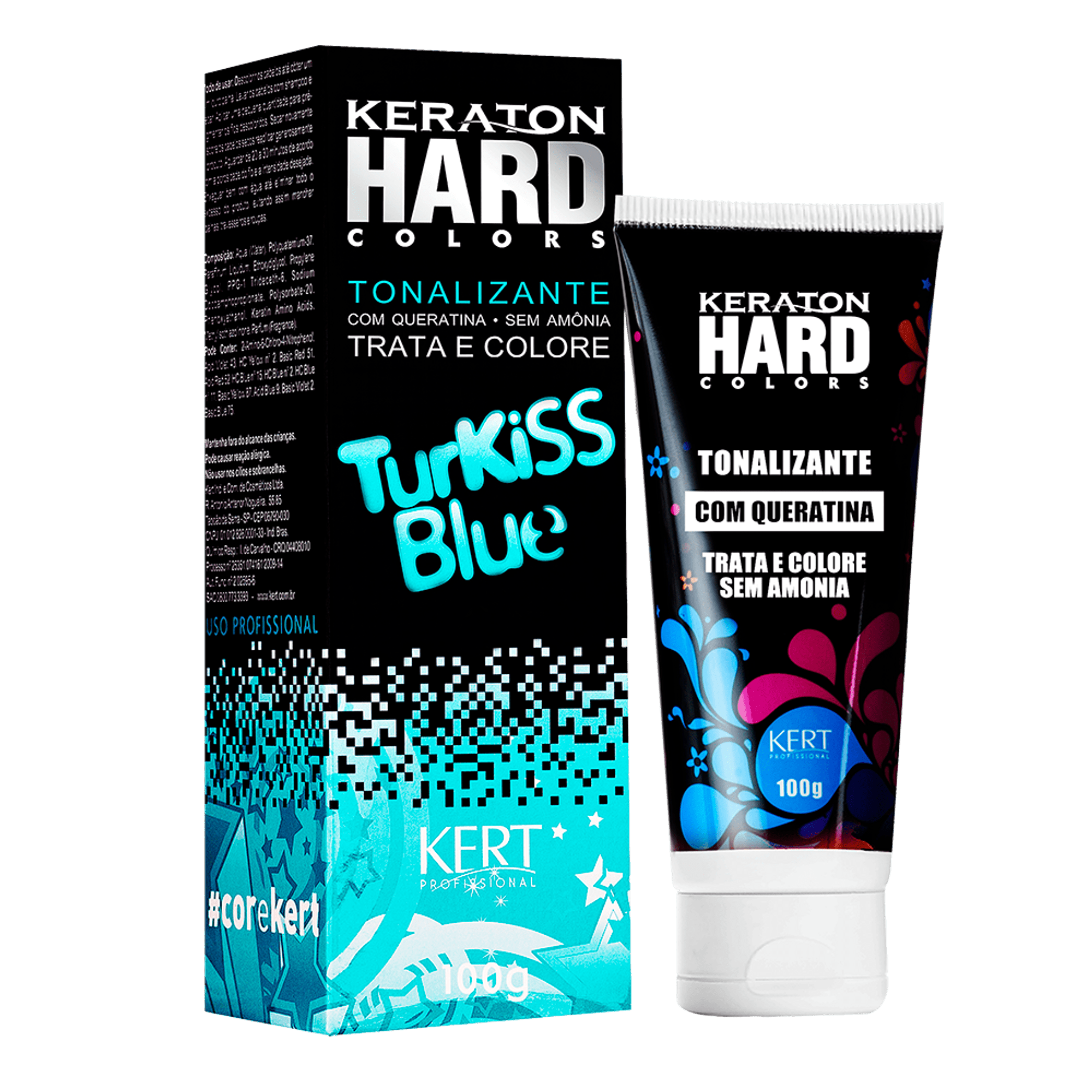 Kit Kert Keraton Hard Color Turkiss Blue 100g - 3 Unidades 300g 2