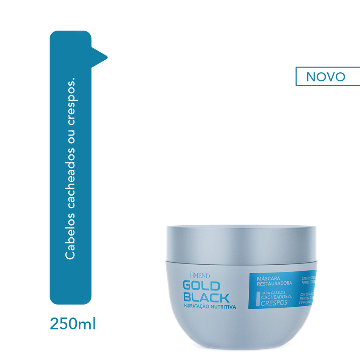 Amend Gold Black Hidratação Nutritiva Mascara 250ml 250ml 2