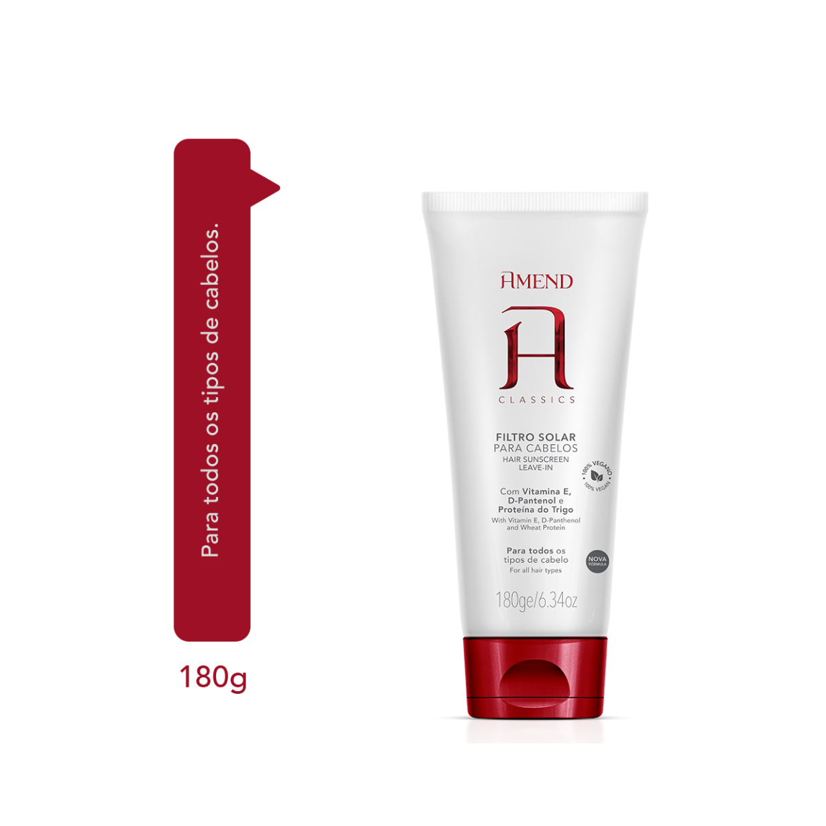 Amend Tradicional Leave-in com Filtro Solar 180ml 180ml 3