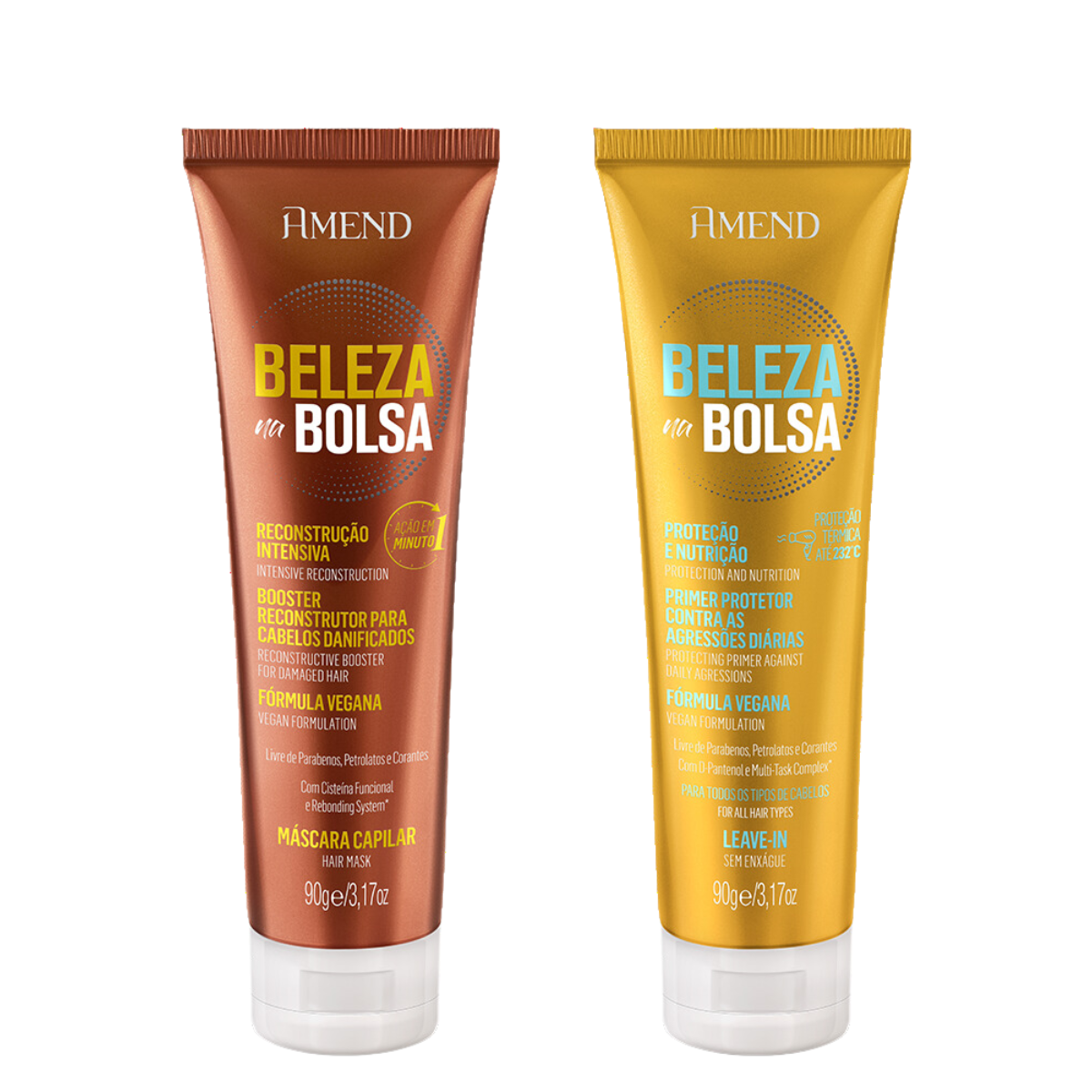 Amend Beleza na Bolsa Masc Recons 90g + Leave-in Nutri 90g ÚNICO 2