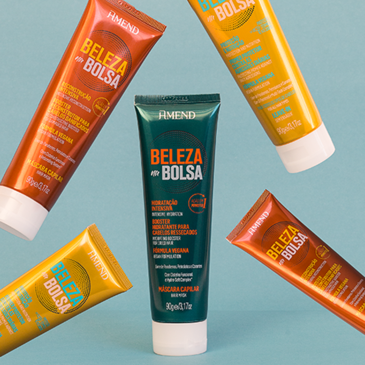 Amend Beleza na Bolsa Masc Recons 90g + Leave-in Nutri 90g ÚNICO 3