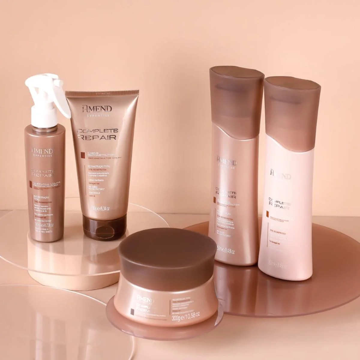 Amend Expertise Complete Repair Sh 250ml + Cond 250ml + Queratina Líquida 150ml ÚNICO 2