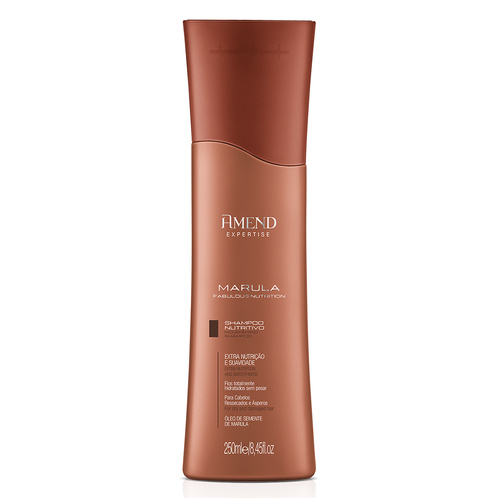 Amend  Marula Fabulous Shampoo 250ml + Condicionador 250ml + Óleo Nutritivo 60ml ÚNICO 2