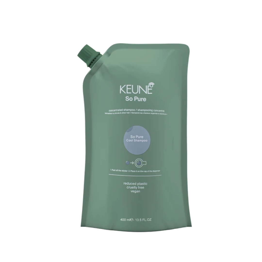 Keune So Pure Kit Caixa Cool Shampoo Refil 400ml 400ml 2