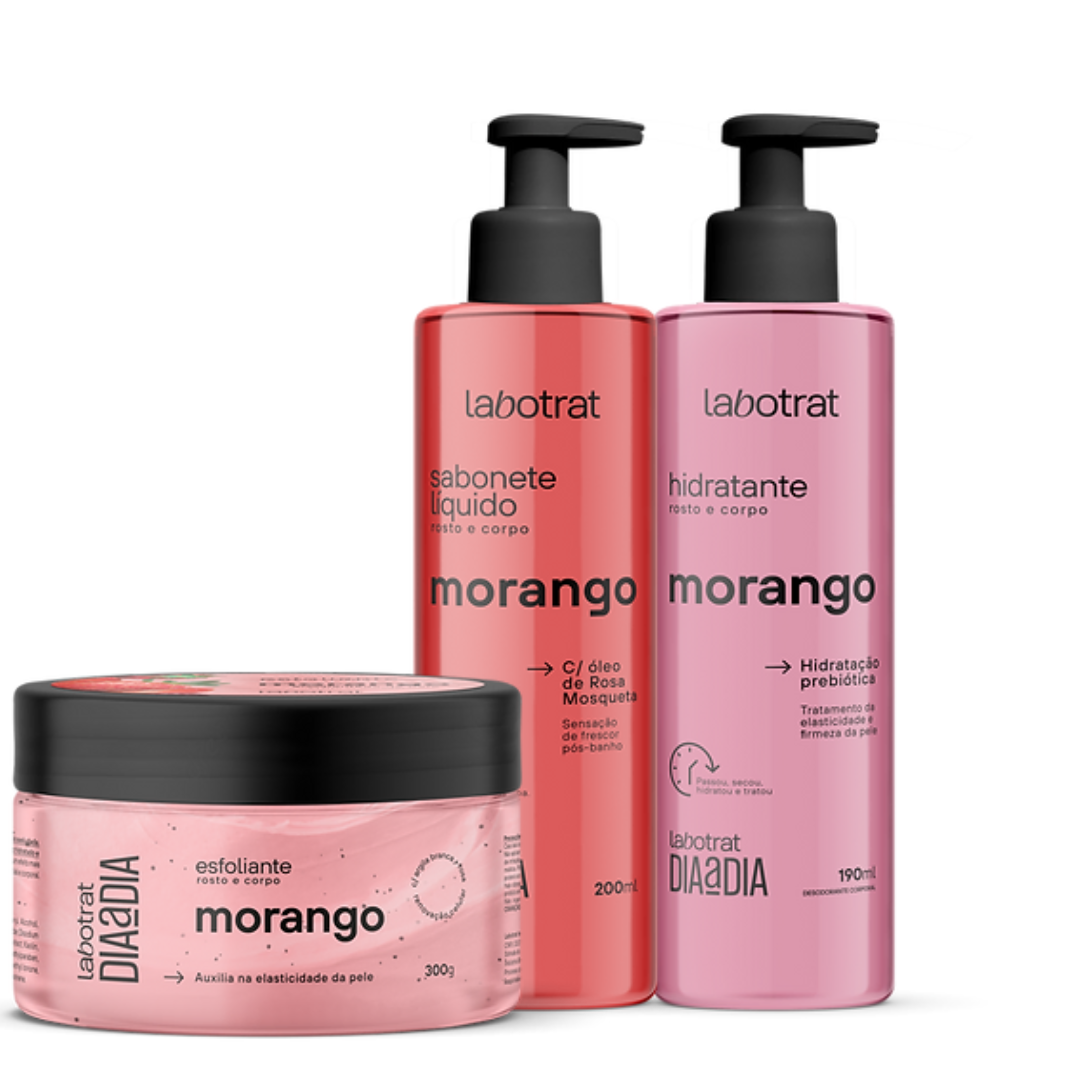Labotrat Dia a Dia Morango Esfo 280ml + Sabo 200ml + Hidra 190ml 200ml 1