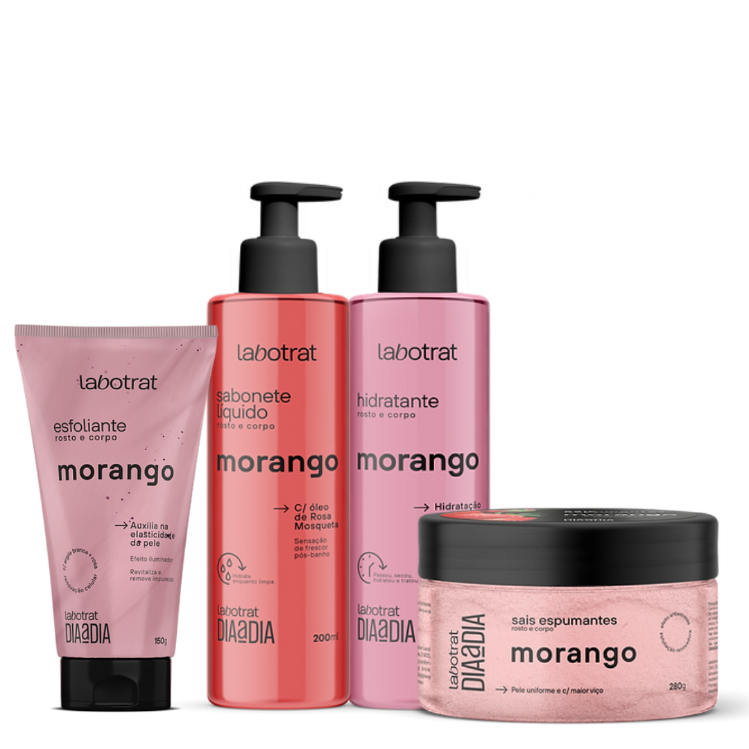 Labotrat Dia a Dia Morango Esfo 150ml + Sabo + Hidra + Sais 200ml 1