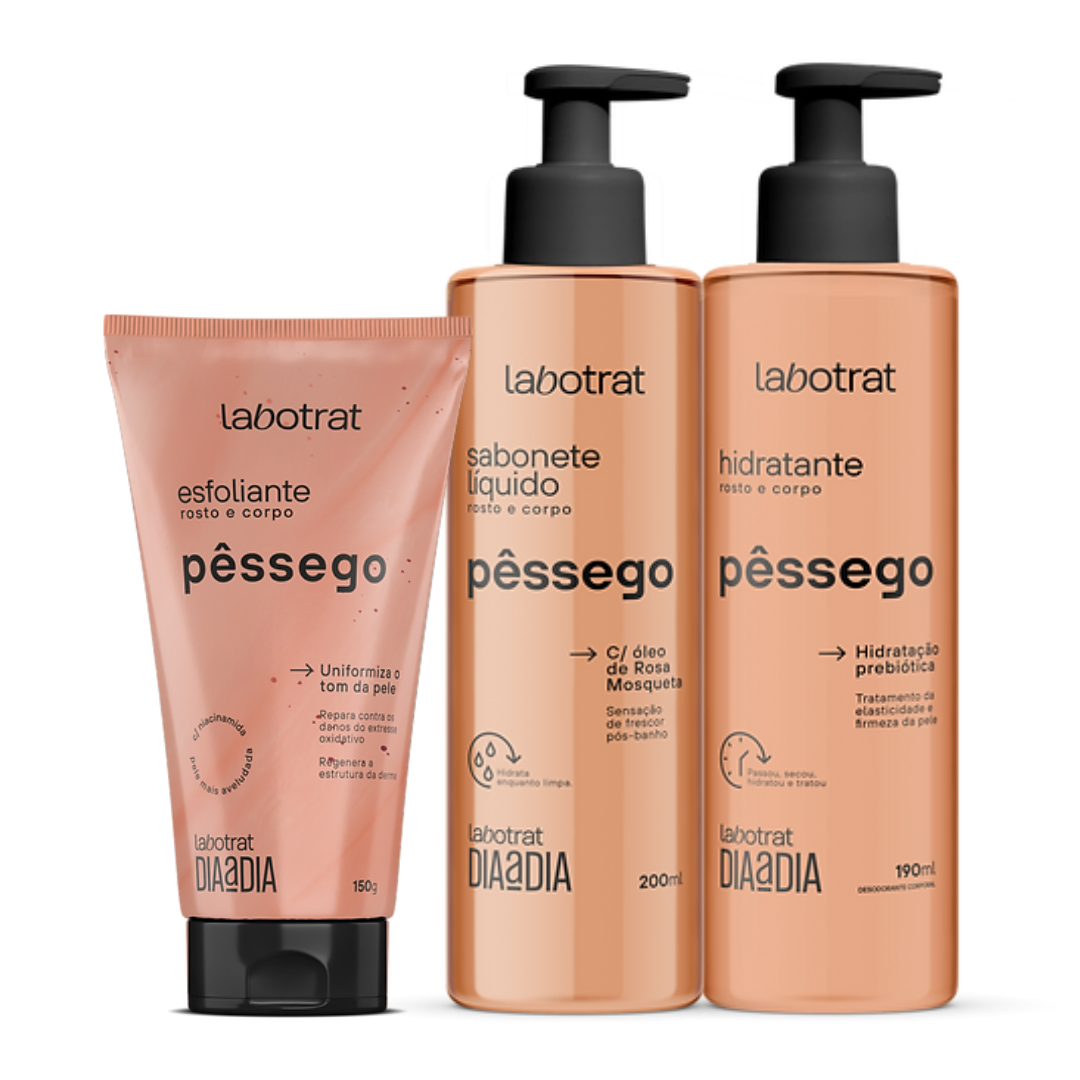 Labotrat Dia a Dia Pêssego Esfo 150ml + Sabo 200ml + Hidra 190ml ÚNICO 1