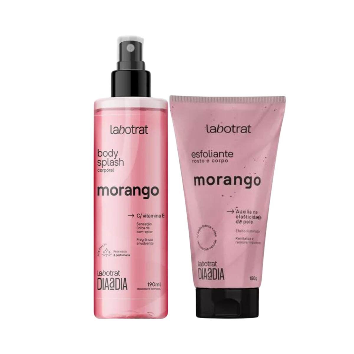 Labotrat Dia a Dia Morango Esfoliante 150ml + Body Splash 100ml 1