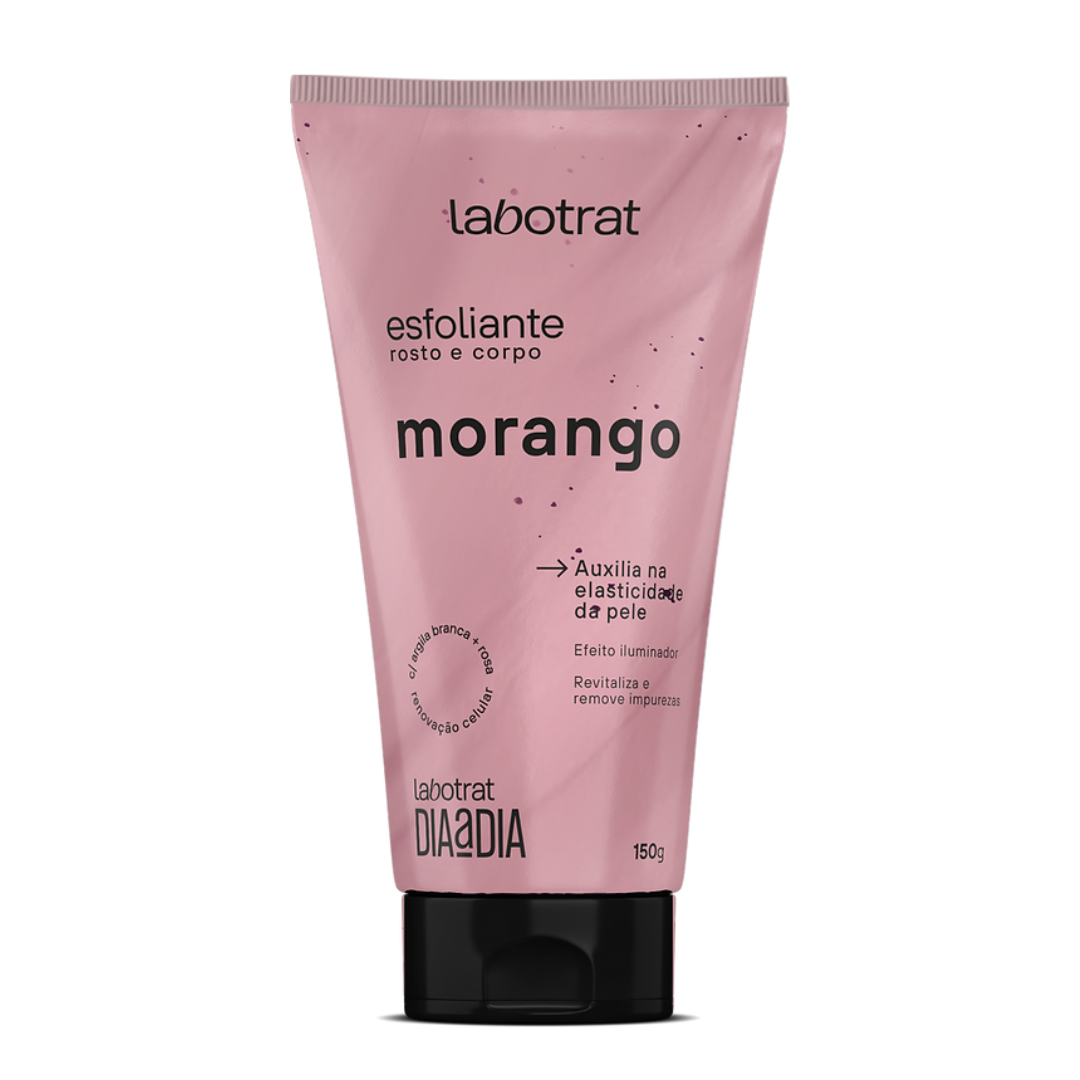 Kit Dia a Dia Morango Esfoliante 150ml + Body Splash + Hidratante + Sabonete 100ml 4