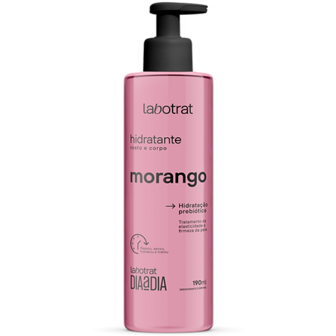 Labotrat Morango Esfoliante 150ml + Body Splash + Hidratante + Sabonete + Sais 100ml 2