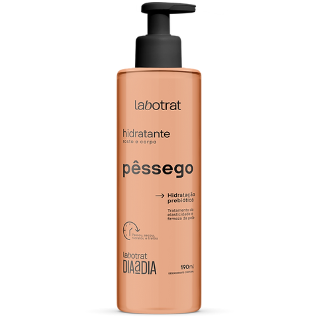 Labotrat Pêssego Esfoliante 300ml + Body Splash + Hidratante + Sabonete + Sais 100ml 3