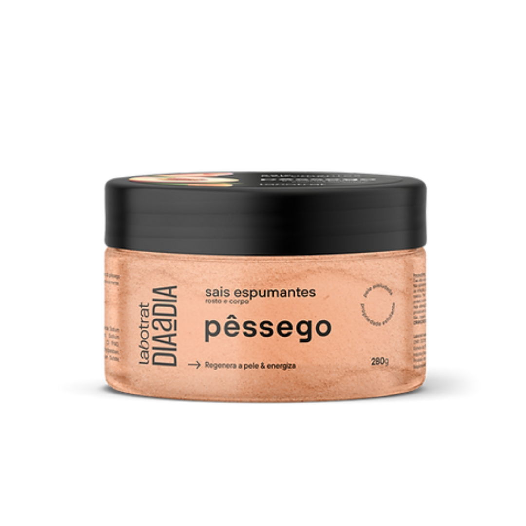 Labotrat Pêssego Esfoliante 300ml + Body Splash + Hidratante + Sabonete + Sais 100ml 5