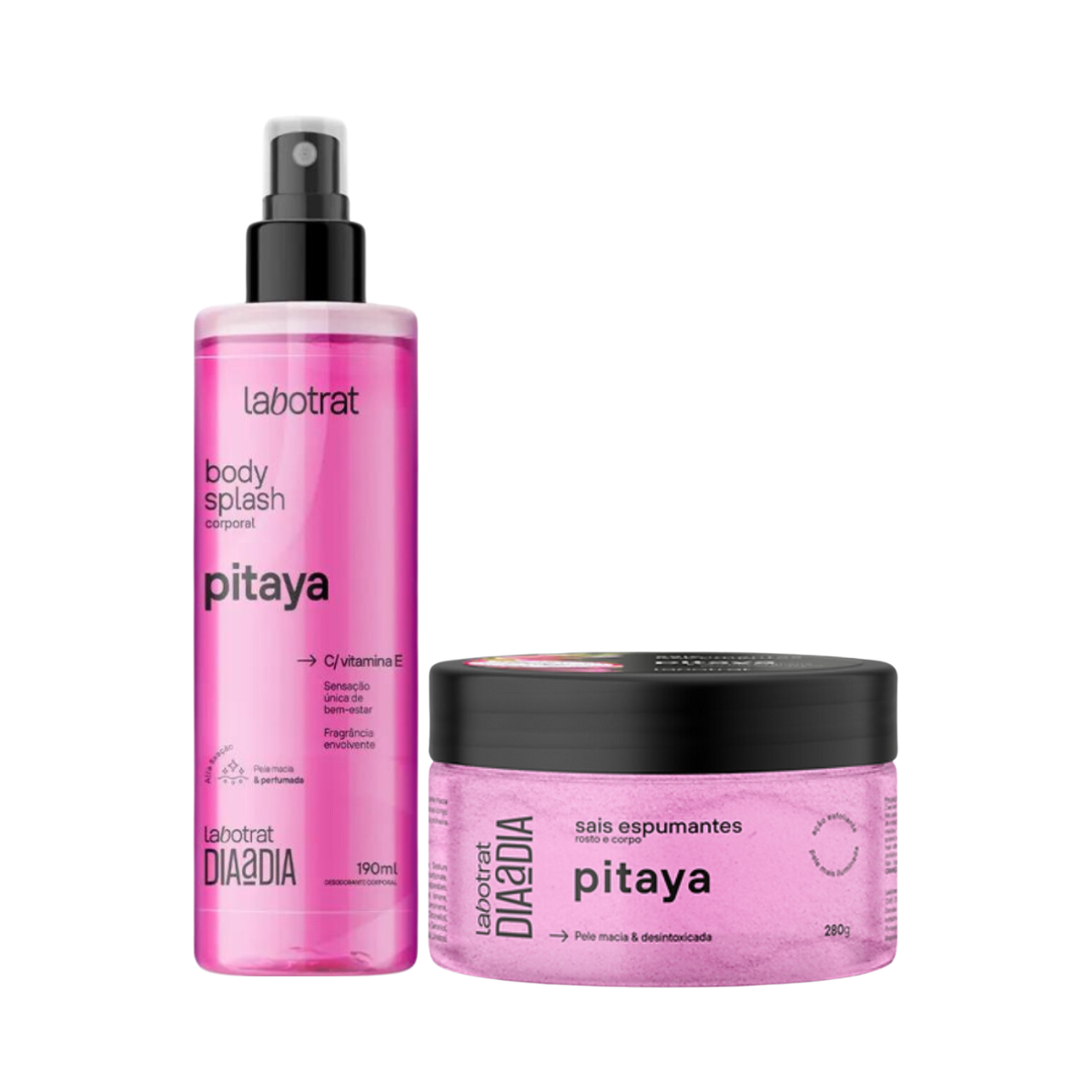 Labotrat Dia a Dia Pitaya Esfoliante 300ml + Body Splash 100ml 1