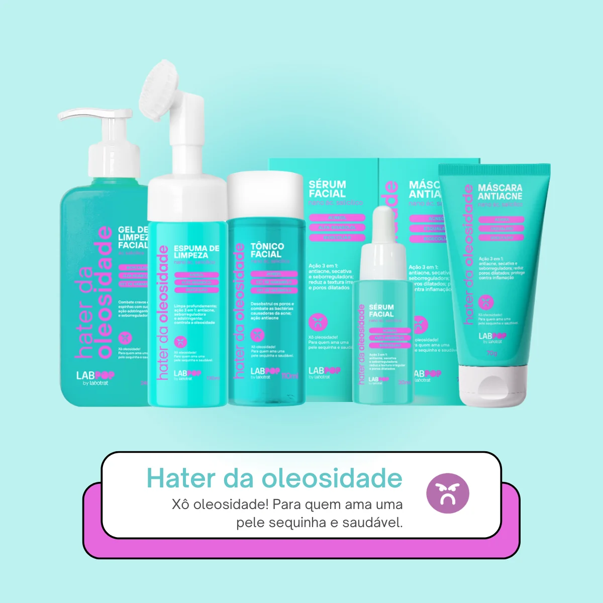 Labotrat LabPOP Hater da Oleosidade Espuma de Limpeza + Mascara Antiacne ÚNICO 5
