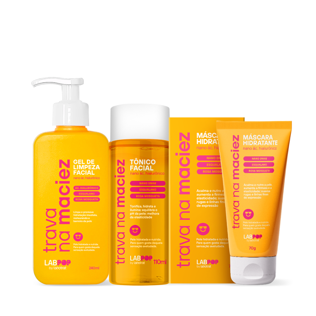 Labotrat LabPOP Trava na Maciez Gel + Tônico + Mascara Hidratante ÚNICO 1