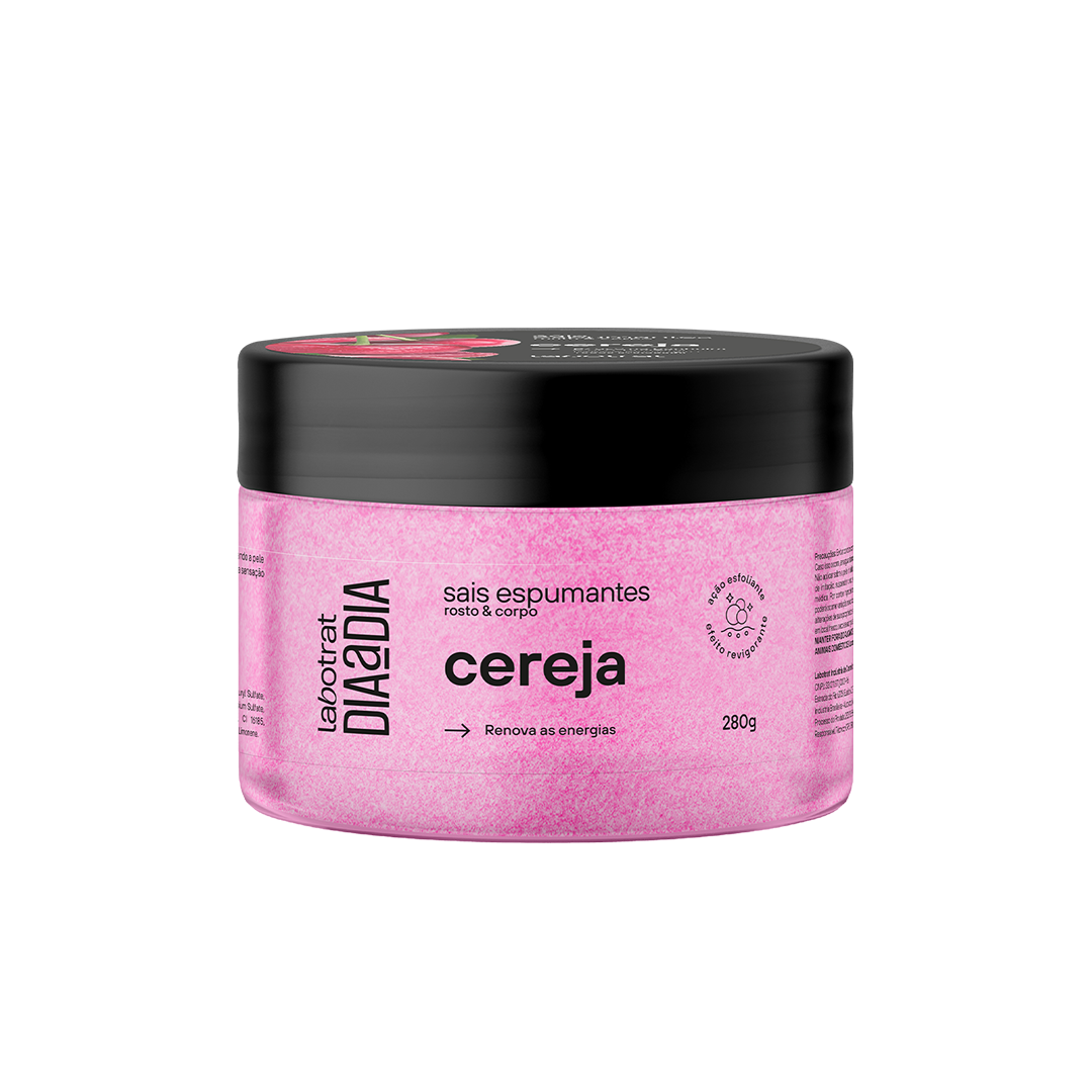Labotrat Dia a Dia Cereja Esfoliante 150ml + Sais de Banho ÚNICO 3