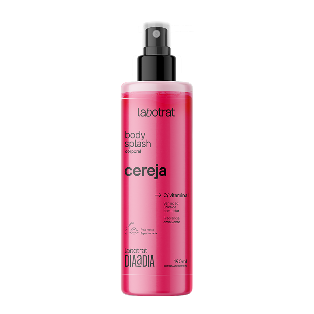 Labotrat Cereja Esfoliante 300ml + Sabonete + Body Splash ÚNICO 4