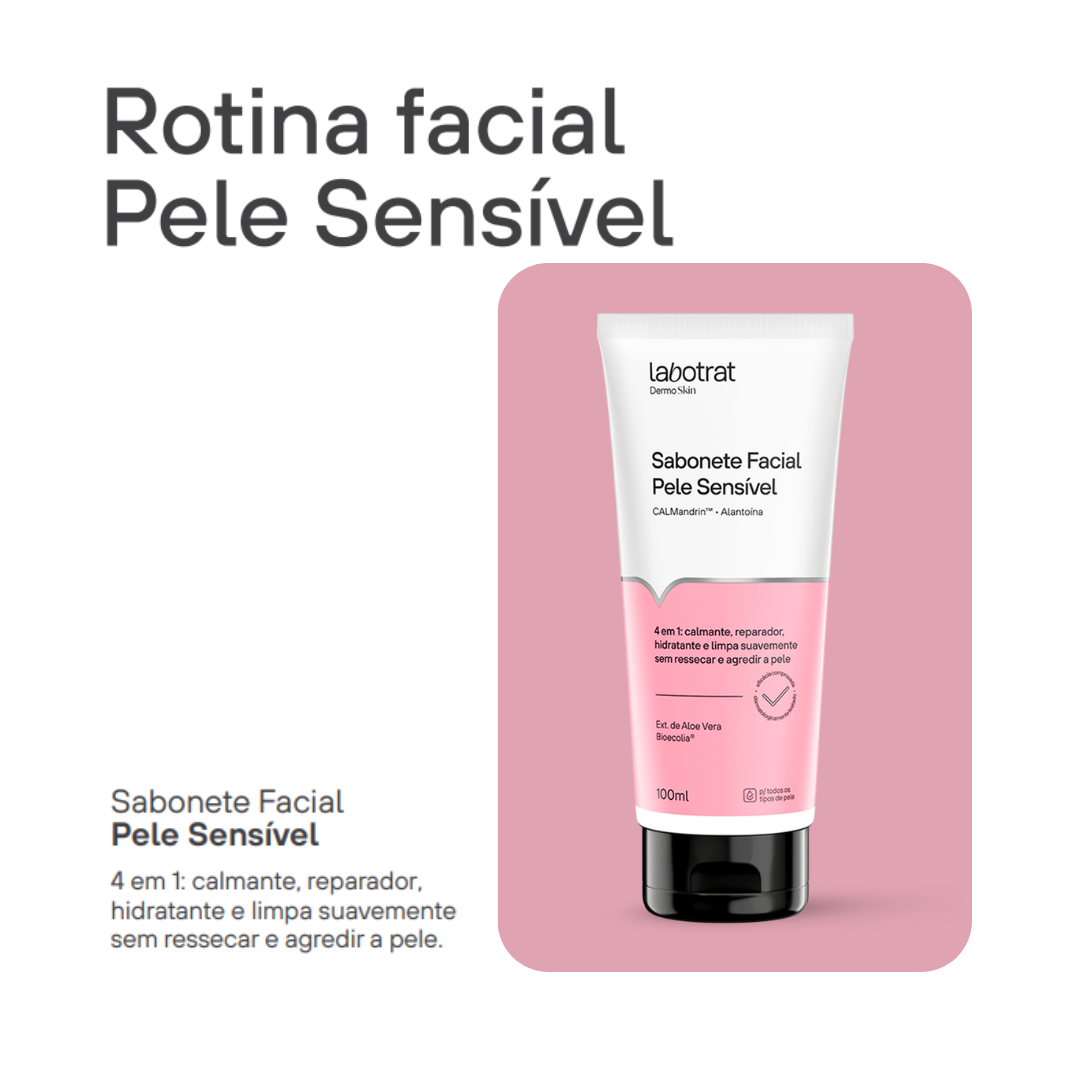 Labotrat Pele Sensível Kit Facial Sabonete + Tonico + Sérum ÚNICO