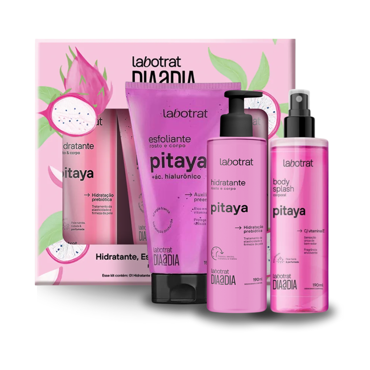 Labotrat Kit Caixa Dia a Dia Pitaya Esfo 150ml + Hidra 190ml + Body 190ml ÚNICO 2