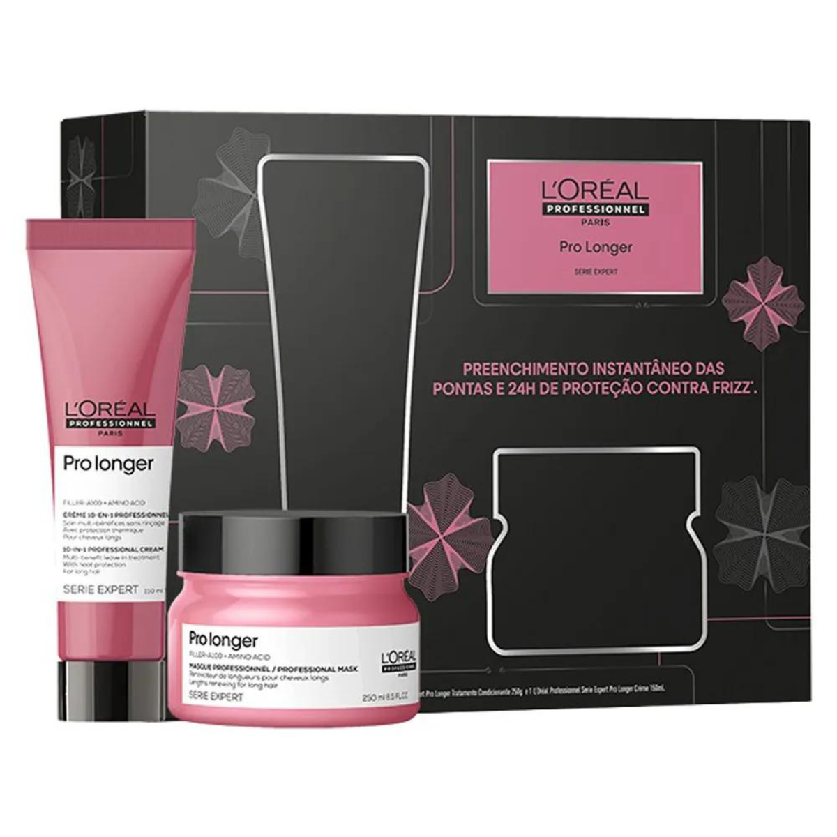Loreal Kit Pro Longer Masc 250ml + Leave-in 150ml